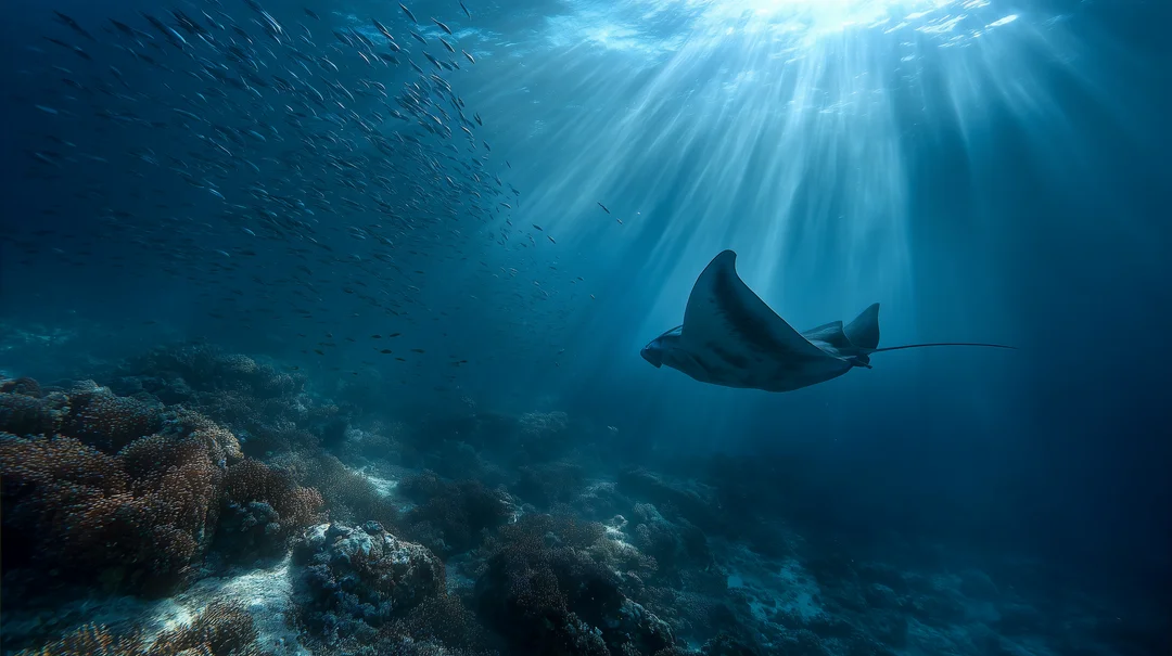 Intricate patterns of a deep-sea jellyfish with bioluminescent tentacles